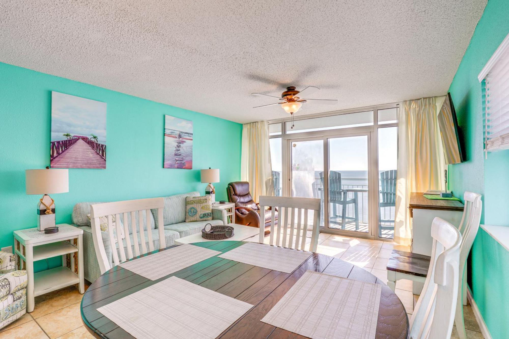 Oceanfront Condo With Huge Balcony Walk To Skywheel Myrtle Beach Esterno foto